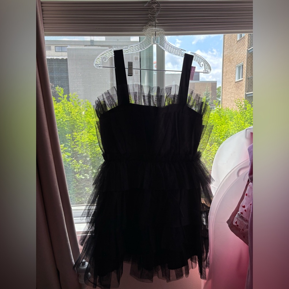 BLACK TULLE DRESS